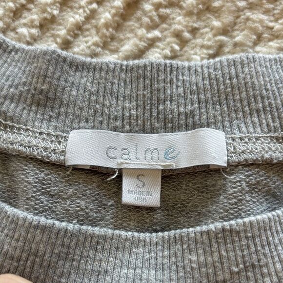 Calme by Johnny Was Heather Gray Short Sleeve Tee - Picture 2 of 9